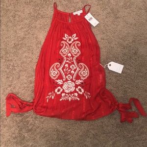 Coral Buckle Tank Top Medium